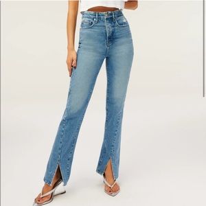 NWT Good American Good Boy Twisted Slit - Size 10/30